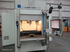 Trumpf #Trulaser-Cell-3000, 3d Fiber Laser, 31.5" x 23.6" x 15.8", 2000 Watt, 5-axis, Rotary Table, Dust