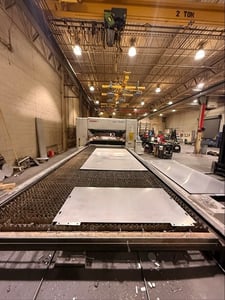 Durma #6020-HD-F, Fiber Laser, 6000 Watt, 6.5' x 20' table, 242" x 82.7" x 7.3" travel, Siemens Sinumerik