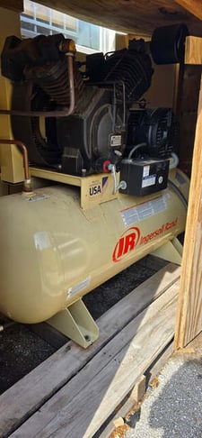 15 HP, Ingersoll Rand, Electric Air Compressor, 50 cfm, 175 psi, 2 Stage, Horizontal, 120 Gal, 2024