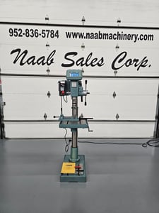 18-1/8" Ellis #9400, Drill Press, 5-3/8" sprindle travel, 3" quill, 4" column diameter, 3/4" tapping, 2 HP