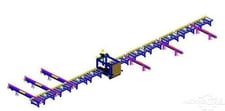 Amtek #APC-1200, beam coping system, plasma/oxy-fuel/fiber layout