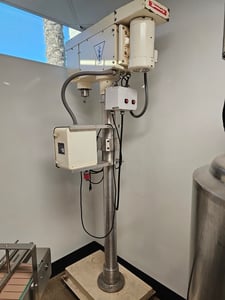 AMS #A-100, semi-automatic auger fille, single head, pedestal mount, 1996