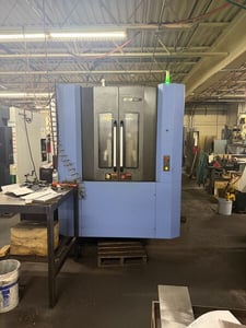 Daewoo Doosan #HC-400II, 4-Axis CNC horizontal machining center, Fanuc i Control, 23.6" X, 22" Y, 22.2" Z
