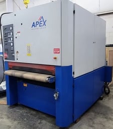 Apex #2052M-DSSD, deburring, 52" x 75" belt, Diversitech dust collector