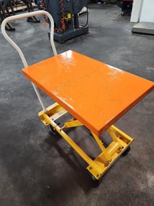 400 lb. Vestil #SCSC-400-2032, mobile scissor lift table, 20" x 32" tbl surface size