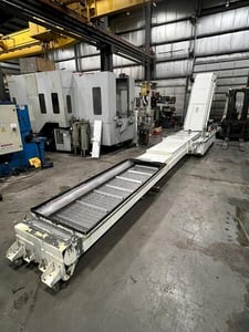 34" x 360" Mayfran #Consep-2000, chip conveyor, 65" discharge height, 90" load section length, coolant tank