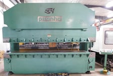 175 Ton, Piranha #17512, hydraulic press brake, 12' overall, 126" between housing, 8" stroke, 17" open