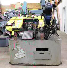 9" x 9" FMB #Jupiter, automatic horizontal bandsaw, 125" x 1" x .035" blade, 52-394 FPM, 19.5" shuttle