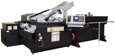 22" x 18" Hyd-Mech #V-18APC-60, automatic vertical bandsaw, 1-1/4" x 16' 11" blade, 65-385 SFM, PLC Control