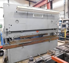 200 Ton, Standard Industrial #AB200-12, CNC hydraulic press brake, 12' overall, 126" between housing, 6"