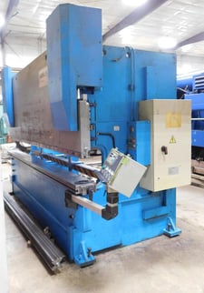 200 Ton, Krras #APB200-3700, hydraulic CNC press brake, 12' overall, 122" between housing, 7" stroke, 14"