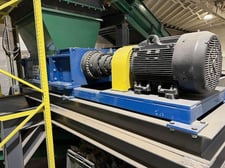 SSI #M-85E, Dual Shaft Shredder, 52" x 35" feed opening, 55" wide conveyor, 100 HP, 2" thick cutter