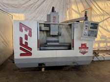 Haas #VF-3, CNC vertical machining center, 20 automatic tool changer, 7500 RPM, #40, 15 HP, 48" x18" tbl.