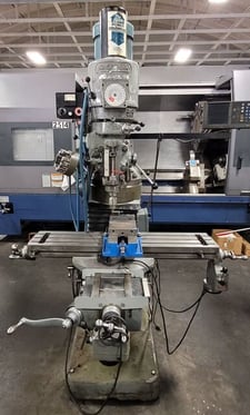 Bridgeport #Series-I, vertical mill, 9" x48" tbl., 3 HP, 5000 RPM, R8, AcuRite digital read out, servo X & Y