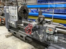 32" x 120" National #LBP-32-120, Engine Lathe, 22" swing over cross slide, 9" bore, 300 RPM, inch/metric