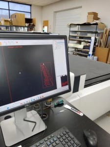 Apex #BK4-2516, Digital Flatbed Cutter, 220 V., 9.55 kw, w/ heads, 2021