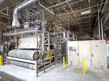 120" x 720" Keith #KBF-120-15-720-1750, natural gas kiln, 6000000 BTU/Hr., 10-zone, 1750°F, 8" ceramic fiber