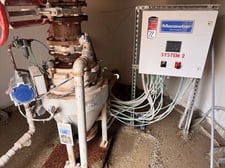 Macawber, pneumatic delivery system with (5) Macawber Advanced pneumatic conveying systems, Flexicon hopper