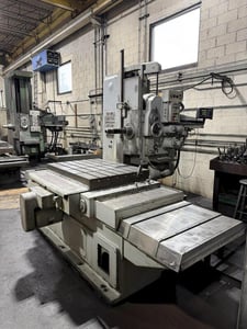3" Devlieg #3H-48, CNC Spiramatic horizontal boring mill table type, 16" spindle travel, 3-Axis digital read