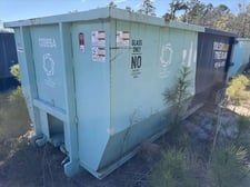 15' Wastequip #20YD, tub style roll off container, 66" H x 14' interior length, 7GA floor, 10 GA