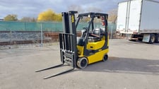 3000 lb. Yale #GLC030, LPG forklift, 187" max lift height, 3-stage, side shift, fork positioner, 2019