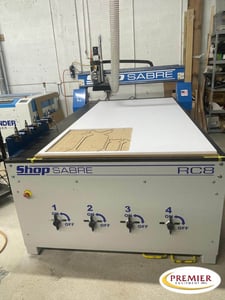 ShopSabre #RC8, CNC router, 51" x 97" cut area, drive motors closed loop motors w/planetary gears, 2023