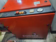 32 cfm, 150 psi, Rogers Machinery Co. #BG-10, hvy-duty rotary screw air compressor, 10 HP, 230 V., 3-phase