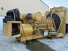 1250 KW Caterpillar #3512, Open Skid Diesel Generator Set, 2000 amp circuit breaker, 1818 HP CAT engine, 1800