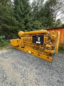 1500 KW Caterpillar #3516, Diesel Generator Set, 2168 HP CAT engine, Woodward EG3P Governor, 1800 RPM, 4160