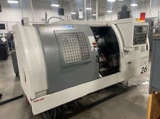 YCI Supermax #TC-26, Turning Center, 9.8" x 19.7" x 27.6" travel, 4,000 RPM, 12 Station, Fanuc 18-T, 3" bore