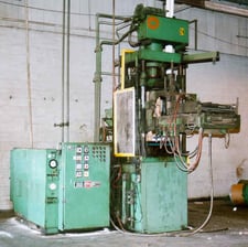 150 Ton, #TICMA150-2820-CH, hydraulic press, 10" ram, 4" diameter 4-post, 20" between housing, 34.5"