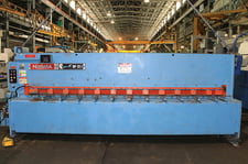 1/4" x 12' Niagara #SP-12-1/4, Hydraulic Power Squaring Shear, 36" front operated power back gauge, 7.5 HP