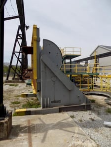 120000 lb. Aronson #G1200, Welding Positioner, 120" x 120" table, 15 HP, variable speed, pendant Control, 1980