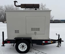 40 KW Lynx / Perkins #40PD, railer-Mounted Diesel Generator, 120/240 Volts
