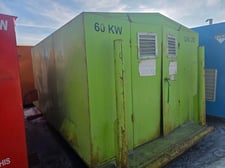 60 KW John Deere #4.5L, generator set, 480 Volts, 3-phase, 2003