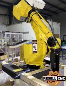 Fanuc, M-710iC/50, discharging robot, 110 lb. payload, 80.71" arm reach, Fanuc R-30iB Plus, 2021