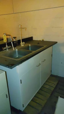 Jameston, Casework Cabinet, w/ Sink Faucets, Hose, Eyewash, 62" x30" x54", 48" cabinet