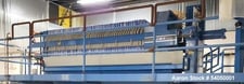 JWI #800N32-49-25SYLS, Filter Press, 25 sq.ft., Polypropylene Plates, 800mm plates, 2017