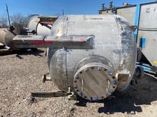 1200 gallon Industrial Services, 316L vessel, 6' x 7-5" OAL, dish bottom & top, 155 psi @ 400&deg;F, sn: 1135;
