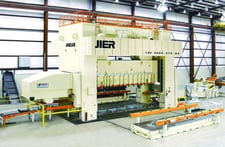 2000 Ton, Jier #ELS4-2000-312-84, 312" x 84" Die Space, 30" Stroke, 54" Shut Height, 10-25 SPM