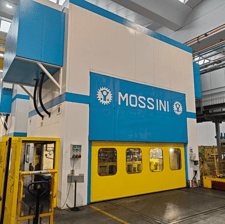1000 Ton, Mossini #PDM-4B-1000, 4500 x 2500 mm Die Space, 350" mm Stroke, 1450 mm Shut Height, 20-55 SPM