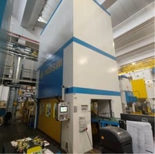 630 Ton, Mossini #PDM-2B-LD630, 3200 x 1200 mm Die Space, 400" mm Stroke, 1200 mm Shut Height, 24-53 SPM