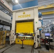 400 Ton, Mossini #PDM-2B-LD400, 2850 x 1300 mm Die Space, 250" mm Stroke, 900 mm Shut Height, 26-82 SPM