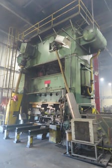 1500 Ton, Bliss #S2-1500-132-60, 132" x 60" Die Space, 16" Stroke, 48" Shut Height, 10-20 SPM (2 available)