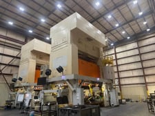 1000 Ton, Erfurt #LS4-1000-5000-2700, 5000 x 2700 mm Die Space, 36" Stroke, 2000 mm Shut Height, 8-18 SPM (2