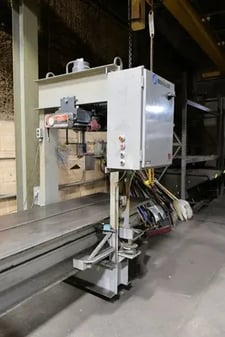 75 Ton, Dake #5-075, Elec-Draulic H-Frame Traveling-Column Straightening Press, 10" stroke, 35" between