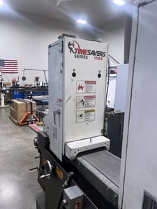 9" x 60" Timesavers #1121-11-00, belt grinder, 2-heads, 10-30 FPM, 3.25" diameter drum, 5 HP, 2016