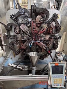 XinDa #CNC620, CNC wire former, .016"-.091" wire diameter, .039"-.0472" strip, 2.760" slide stroke, 2005