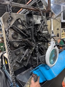 Itaya #MCS-15G, CNC wire fromer, .0157"-.059" wire diameter, .585" spring diameter, 3.9" spring length, 1998