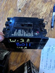 3 Amps, Westinghouse #3A, electrical breaker